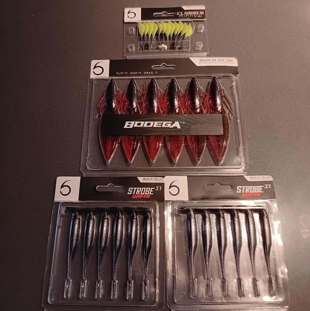 (4)6th Sense Lot Of 4 All Exclusive Color Fishing Plastics NIP